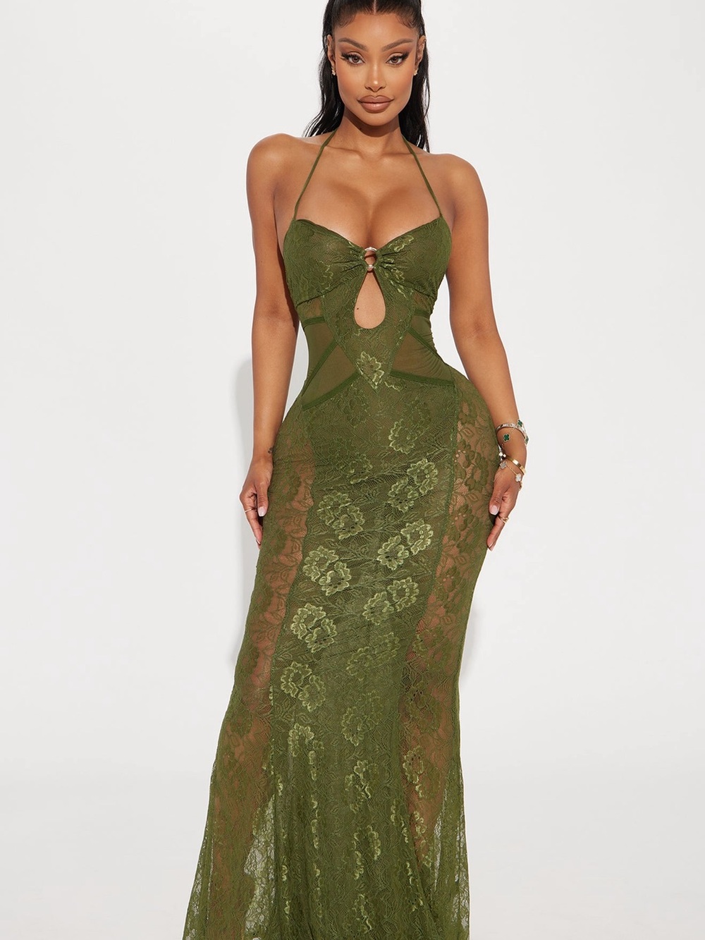 Fashion Nova lace maxi dress